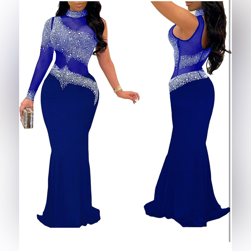 Elegant Blue Evening Gown
